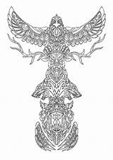 Free Printable Totem Pole Coloring Pages For Kids sketch template