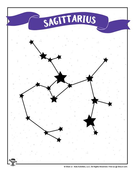 Sagittarius Constellation Star Map | Woo! Jr. Kids Activities : Children's Publishing