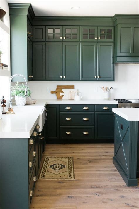 Green Kitchen Cabinet Inspiration | Kitchen cabinet inspiration ...