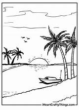 Sunset Coloring Pages 25 Free Printables sketch template