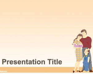 Free Young Family PowerPoint Template