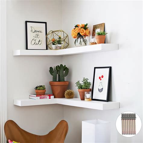 Floating Shelves / Minimalist Corner Wall Shelf Model / Floating ...