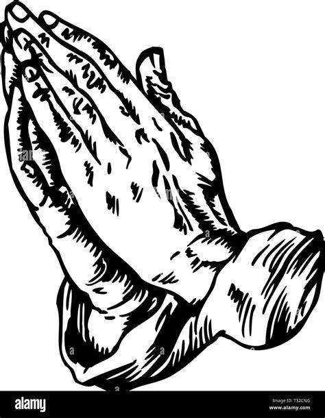 Praying Hands Vector Illustration Stock Vector Image & Art - Alamy