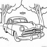Doc Hudson Classic Car Coloring Page 65433 51791 sketch template