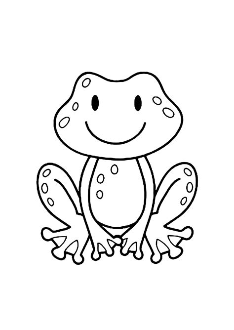 Frog coloring page for children - Frog Coloring Pages for Kids