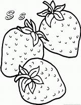 Coloring Pages Strawberry sketch template