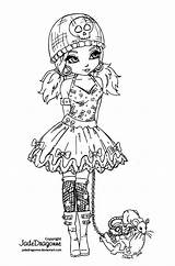 Goth Coloring Pages  Nation sketch template