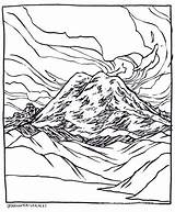 Mt Rainier Coloring Pages Printable sketch template
