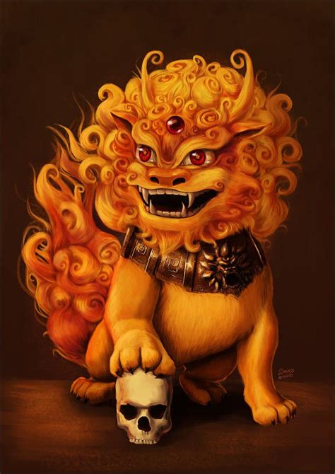 Komainu | Mythological creatures, Japanese myth, Magical creatures