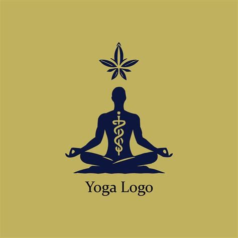 Premium Vector | A yoga logo on white background