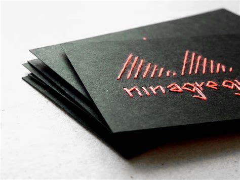 Embroidered Business Cards and Artwork by Nina Gregier