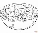 Salad For Lunch coloring page  Free Printable Coloring Pages sketch template