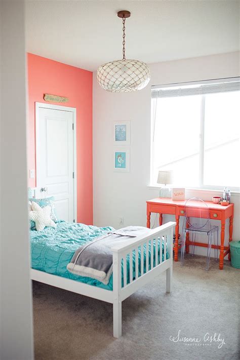 Sacramento Lifestyle Photographer Kaitlyn's Mermaid Room Tour | Coral bedroom, Teal bedroom ...