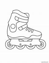 Printable Roller Skates Coloring Page Free  Vrogueco sketch template