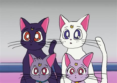 Who are Anime Cats Luna and Artemis?