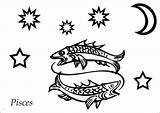 Pisces Printable coloring Page  Download Print Or Color Online For Free sketch template