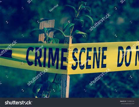 Crime Scene Tape Closeup Police Tape Stock Photo 710989144 | Shutterstock