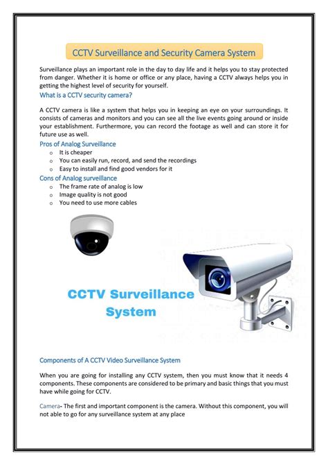 CCTV Surveillance and Security Camera System by KipsWorld - Issuu