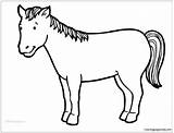 Cute Horse 1 Coloring Page  Free Printable Pages sketch template