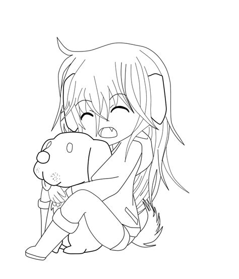 Cute Chibi Base Pose Coloring Pages