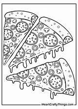 Pizza Coloring Pages  coloring Page Food sketch template