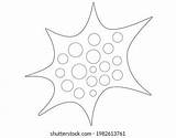 Amoeba Microorganism Vector Linear Illustration Coloring Stock  sketch template