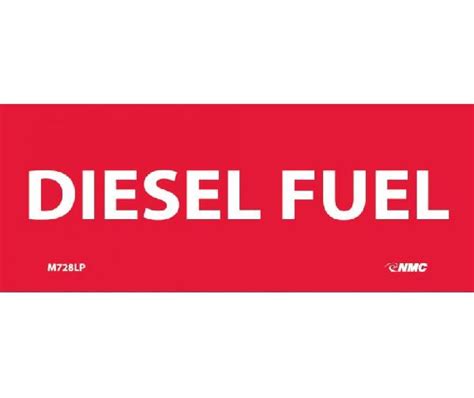 DIESEL FUEL LAMINATED LABEL - Mutual Screw & Supply