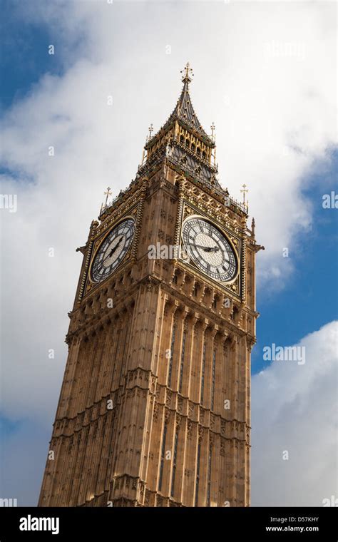 A view of the Elizabeth Tower (Big Ben) in Westminster, taken from outside Westminster ...