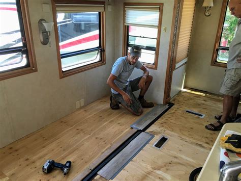 DIY RV Flooring with a Flush Slideout in 2021 | Diy rv, Diy camper ...