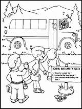 School Bus Safety Coloring Pages Sketch Coloring Page sketch template