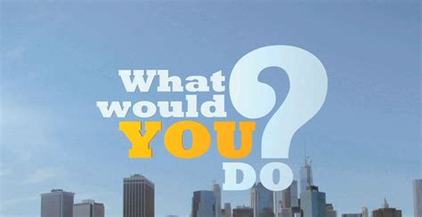 What Would You Do?: Season 14 Renewal, Returns to ABC This Thursday - canceled + renewed TV ...