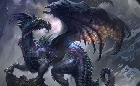 dragon, wings, profile Wallpaper, HD Fantasy 4K Wallpapers, Images and ...