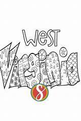 Free West Virginia Coloring Pages — Stevie Doodles sketch template