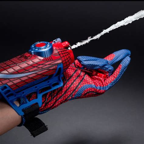 2019 Be Like Spiderman ! 2 IN 1 Shoots Fluid Or Water Blaster Web Shooter With Glove Kids Toys ...