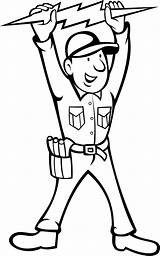 Electrician coloring Pages  ColoringLib sketch template