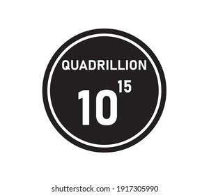 Quadrillion Number Scientific Notation Quadrillion Images Stock Vector (Royalty Free) 1917305990 ...