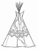 Free Printable Tepee Coloring Pages sketch template