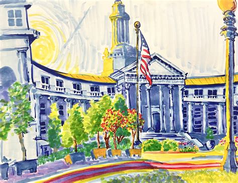 Denver civic center : r/urbansketchers