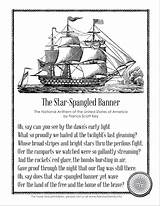 Star Spangled Banner Flag Coloring Page sketch template