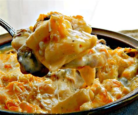 Three Cheese Chicken Casserole - Frugal Hausfrau