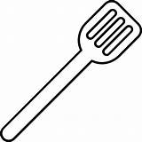 Spatula Coloring Pages sketch template