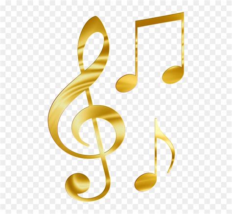 Choir Notes Cliparts 16, Buy Clip Art - Music Note Gold Png - Free ...