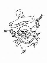 Bandit coloring Pages sketch template