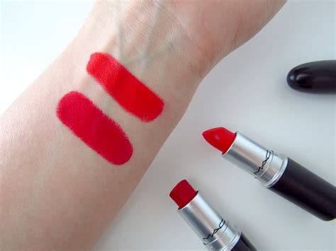 MAC lipsticks: Ruby Woo vs Lady Danger - Aishettina