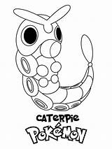 Pokemon Coloring Pages Caterpie sketch template