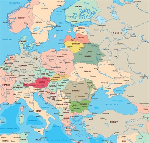 east-europe | World Map With Countries