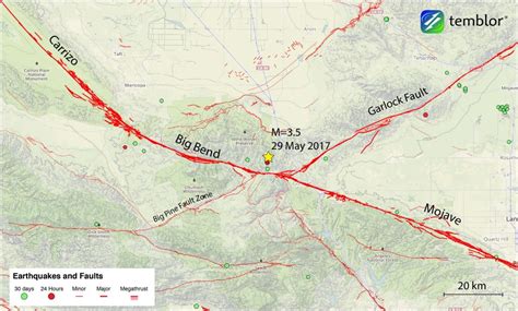 San Andreas Fault Map Detailed