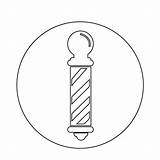 Barber Pole Drawing Tattoo Sketch Coloring Page sketch template