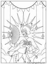 Carnival Free Coloring Page  Printable Pages sketch template