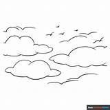 Sky Coloring Page  Easy Drawing Guides sketch template